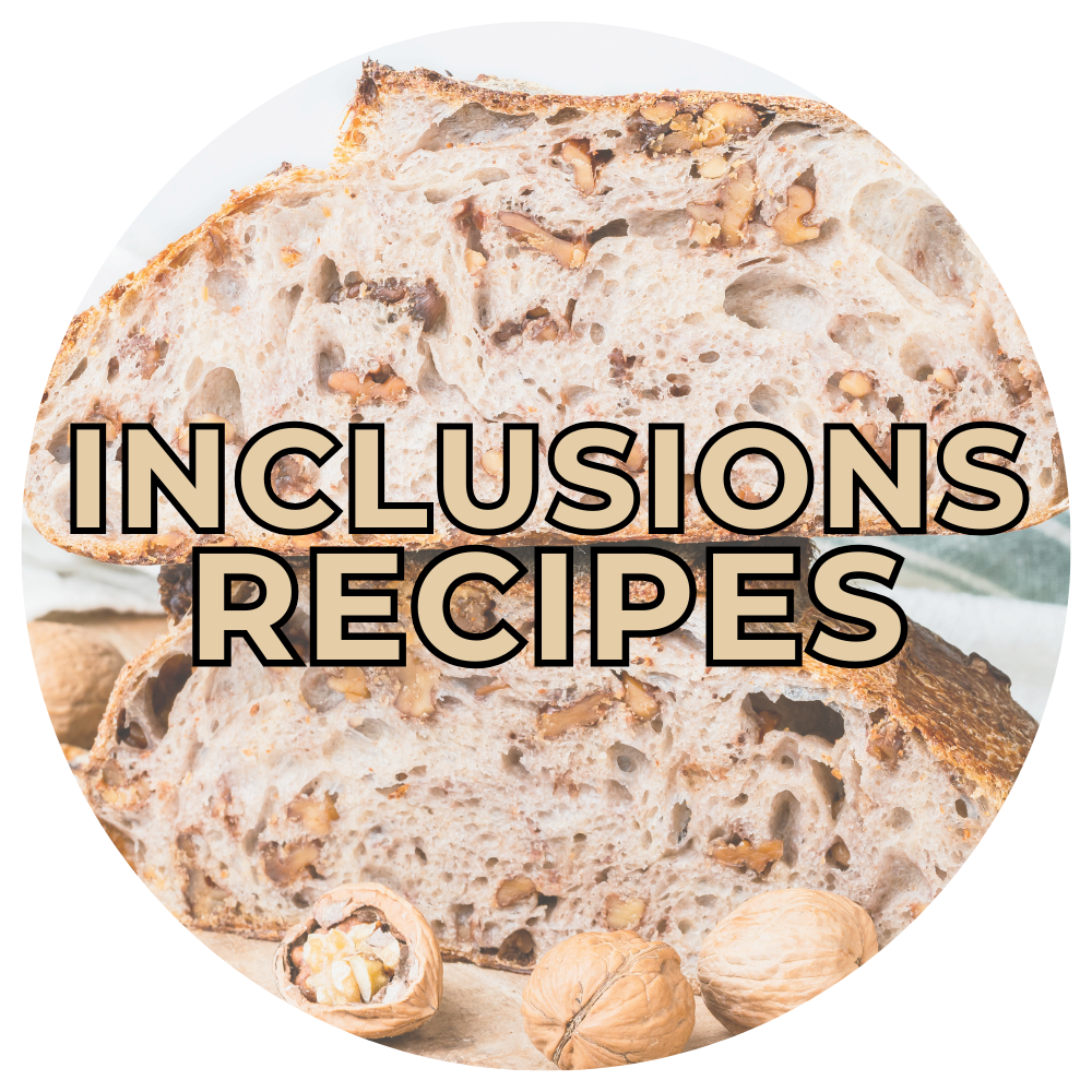 Sourdough Inclusions Recipes Sliced sourdough bread with nut inclusions, representing sourdough inclusion recipes.